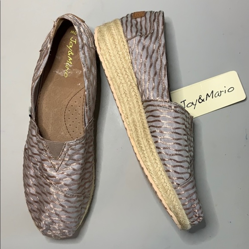 Joy & Mario Espadrille Wedge size 10W NWT